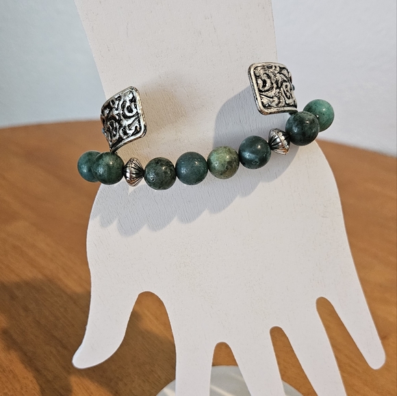 NWT'S - SHYANNE - Silver and Beaded Bracelet Set - 2 Bracelets - Picture 2 of 3